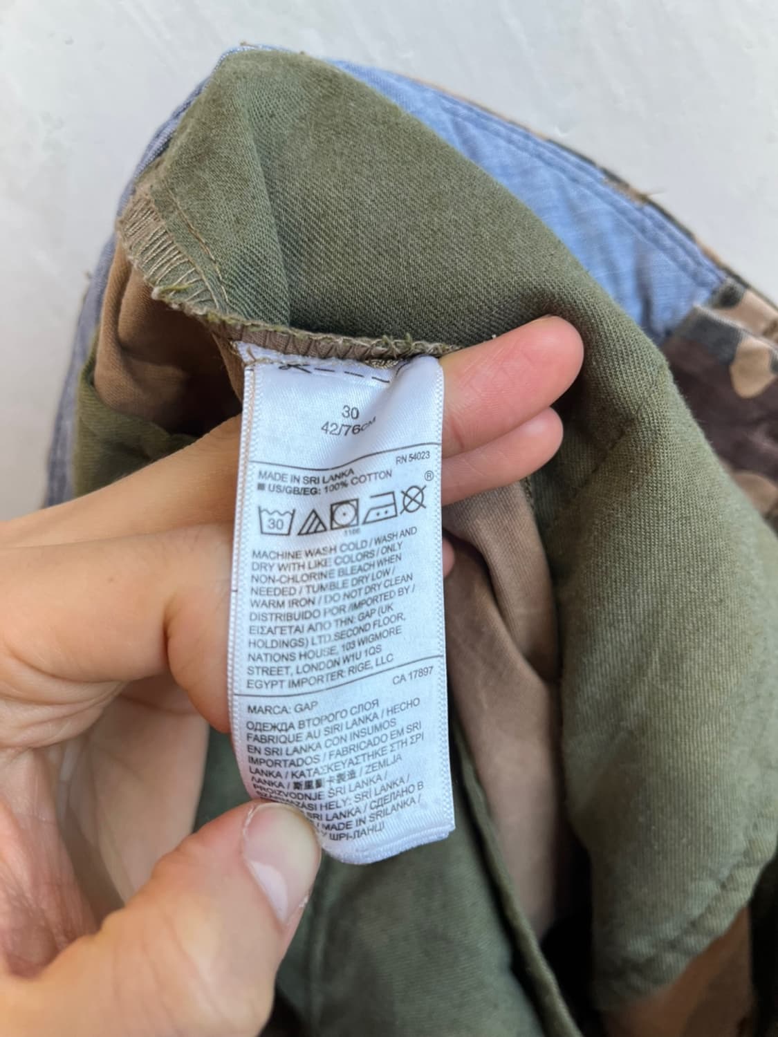 GAP 갭 카모플라쥬 쇼츠 반바지 상품이미지5