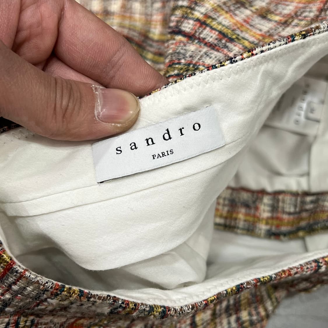  산드로 트위드 숏팬츠 y16380 상품이미지6