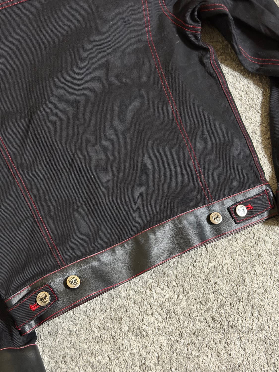 SEXPOT revenge 섹스팟리벤지 레더믹스 데님자켓 상품이미지6