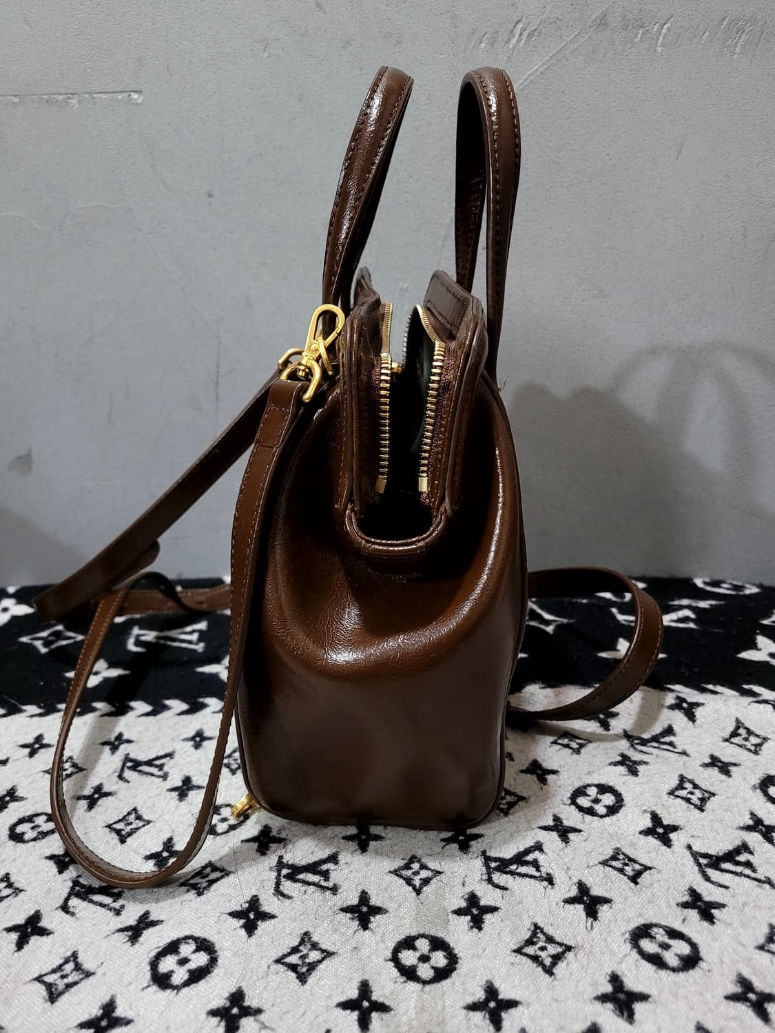 정품 르메메 삭 쁘띠 보 모카 크로스 & 백팩 상품이미지4