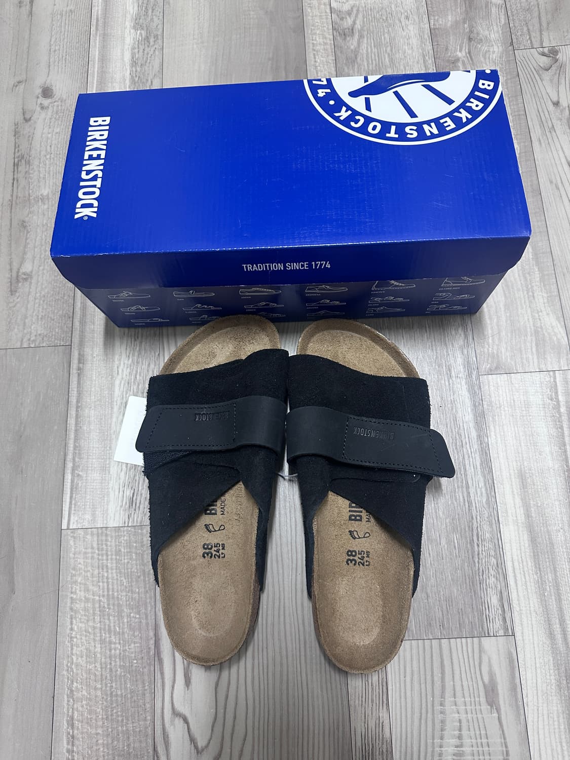 새상품 버켄스탁 교토 245 블랙 상품이미지1