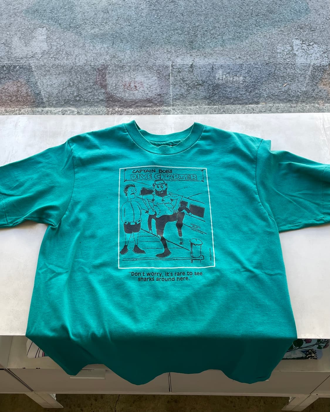 80‘s USA vintage “Captain Bob” T-shirt L 상품이미지10