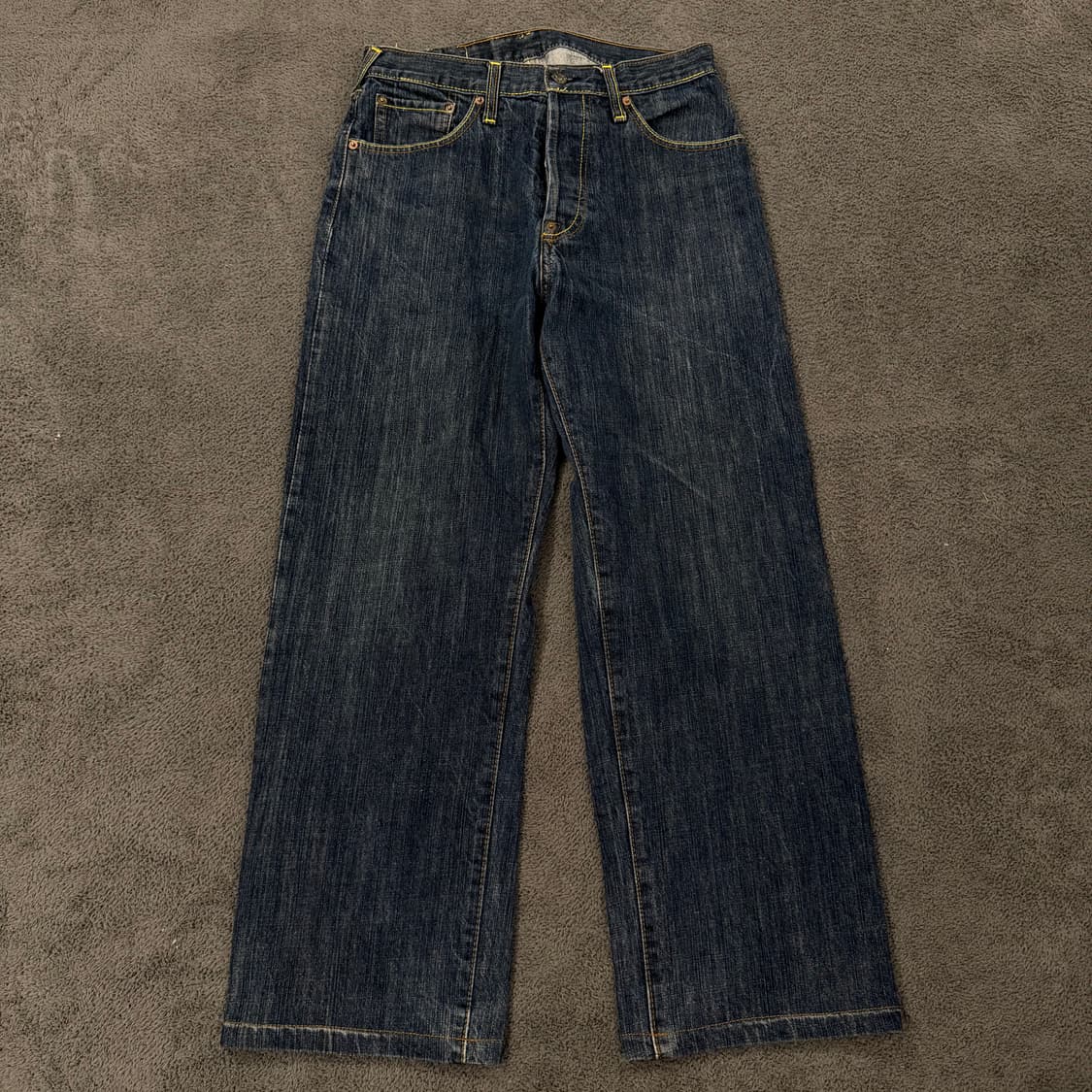 [정품/34] 에비수 제팬 Lot2004 빅로고 자수 엠브로이드 데님팬츠 상품이미지2