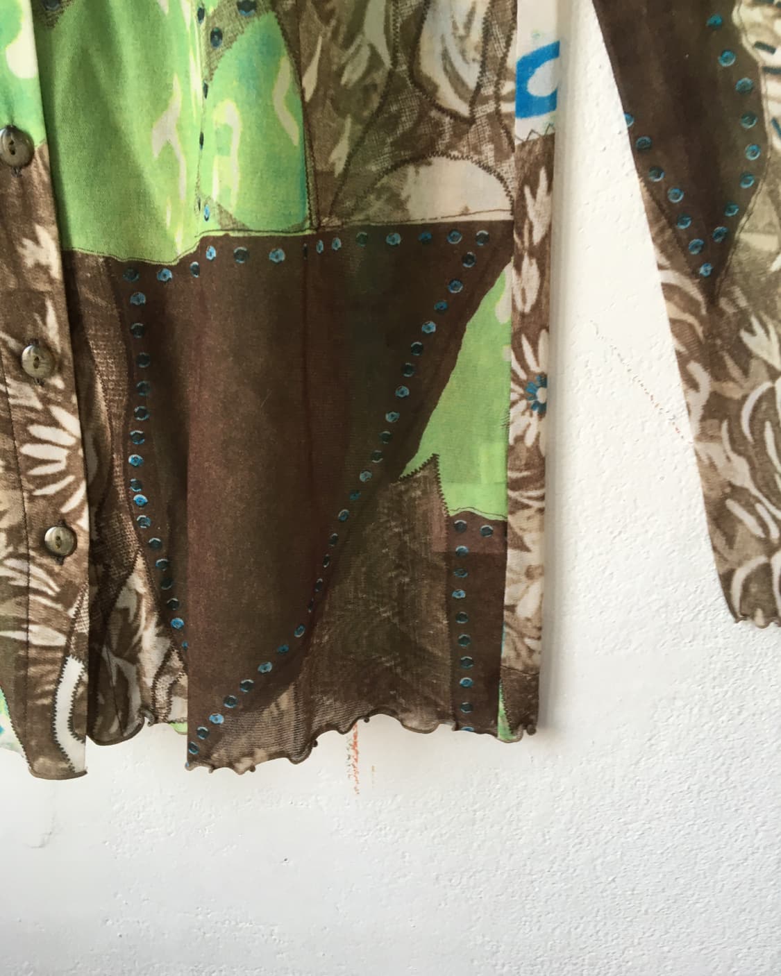 Ethnic pattern mesh sleeve 상품이미지4