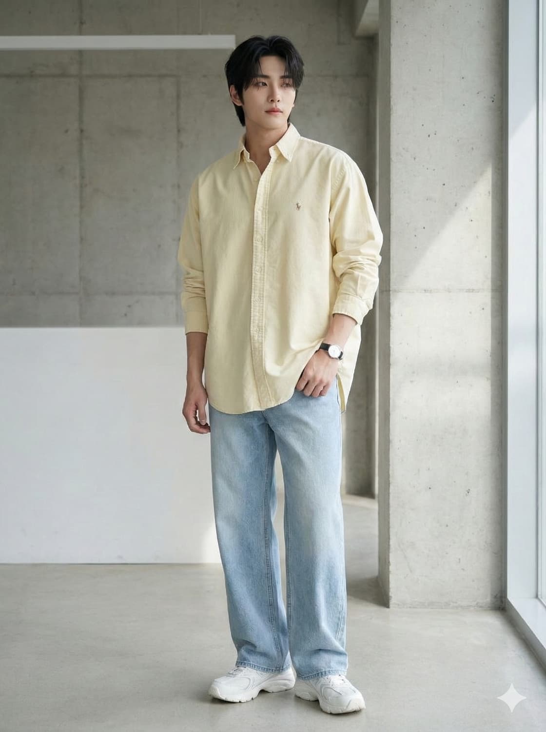 폴로 랄프로렌 옐로우 옥스포드 셔츠 상품이미지1