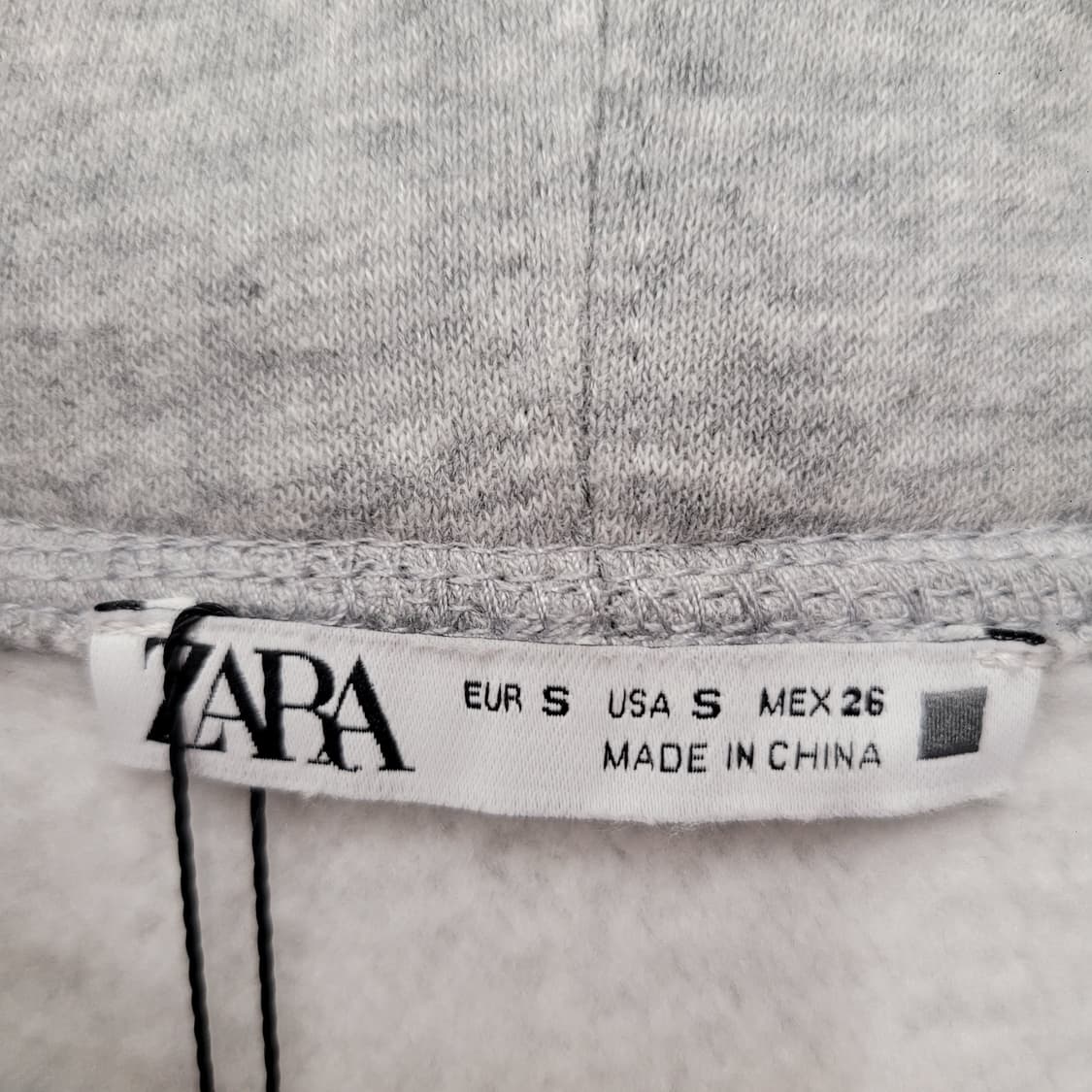 Zara 자라 크롭 기모 후드티 상품이미지3