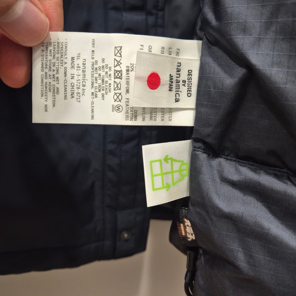 나나미카 고어텍스 숏다운 네이비 XL 25fw 상품이미지6