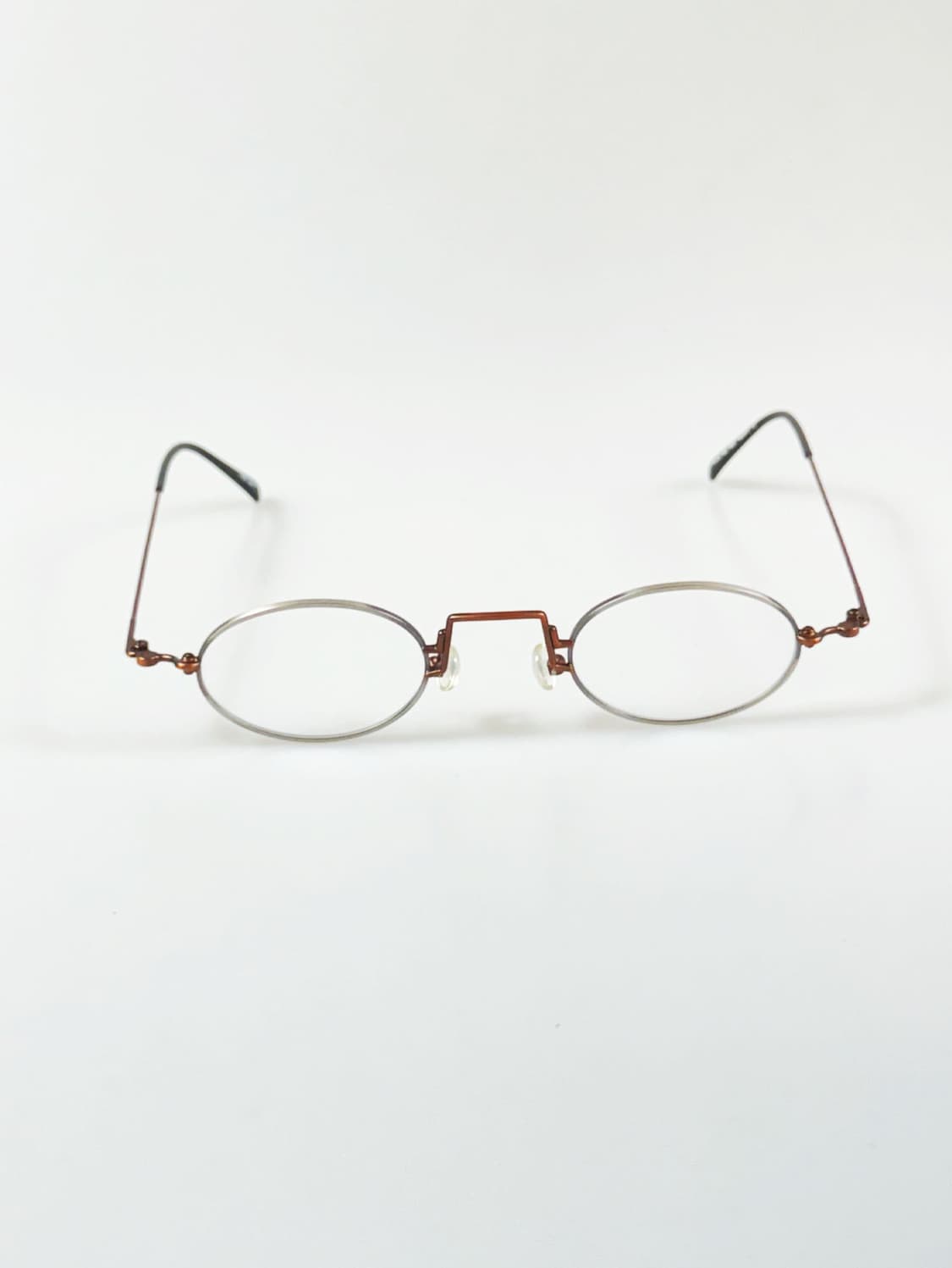 90s VISTAN 투톤 슬림 오벌 와이어 빈티지 안경 상품이미지1
