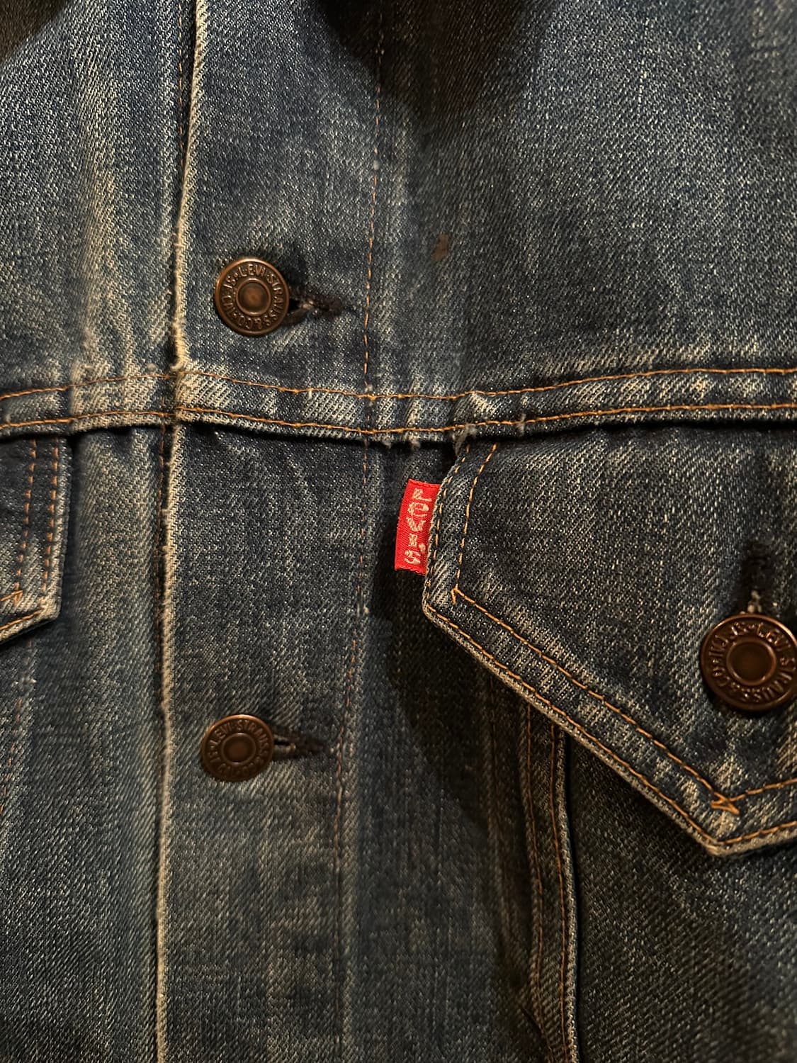 70s USA 빈티지 리바이스 70505 3세대 데님 트러커 자켓 상품이미지3