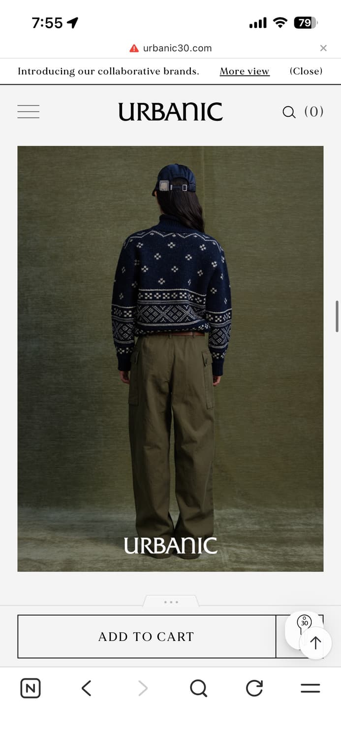 얼바닉30 필드 몽키 팬츠 카키 S 상품이미지3