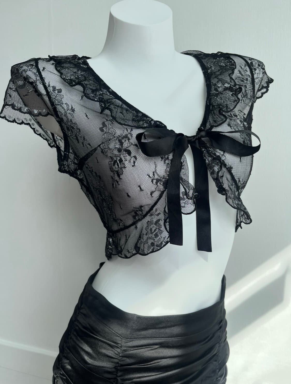 Dear Princess 고스 레이스 리본 볼레로 상품이미지3