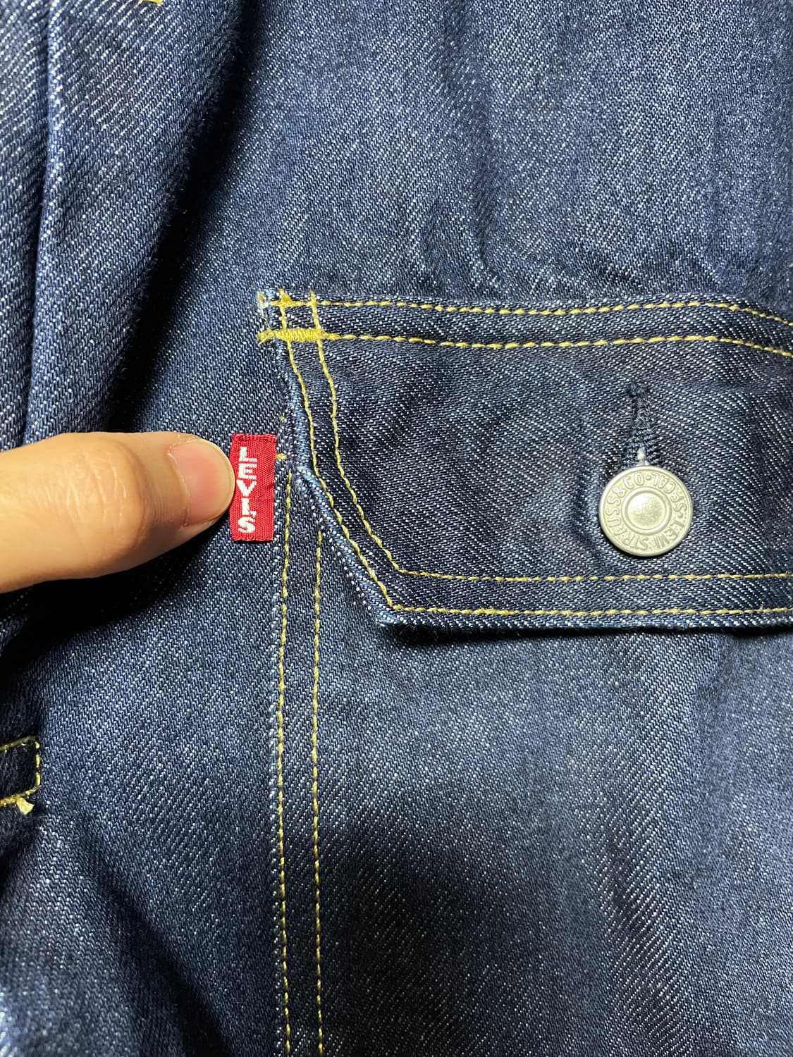 리바이스 x 저널스탠다드 별주 타입1 데님 자켓 XXL 상품이미지3