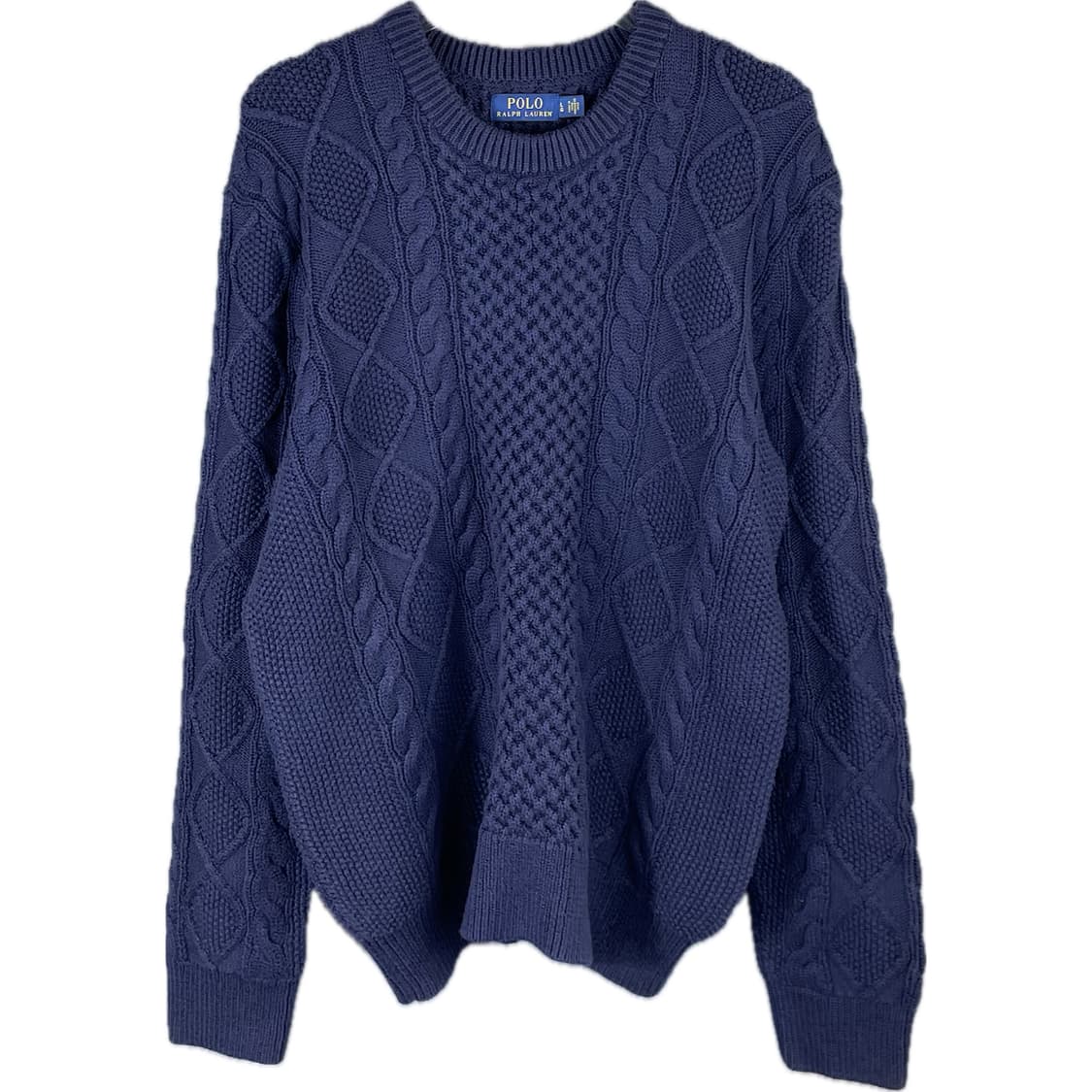 [L] 폴로 랄프로렌 꽈배기 코튼 니트 상품이미지1