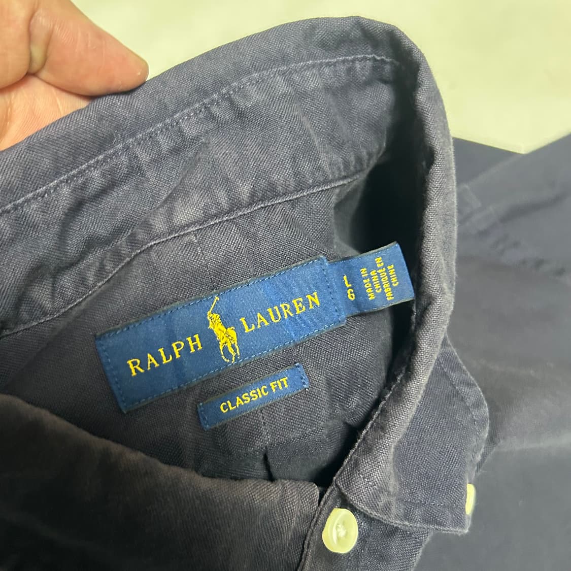 L 폴로랄프로렌 네이비 코튼 셔츠  상품이미지4