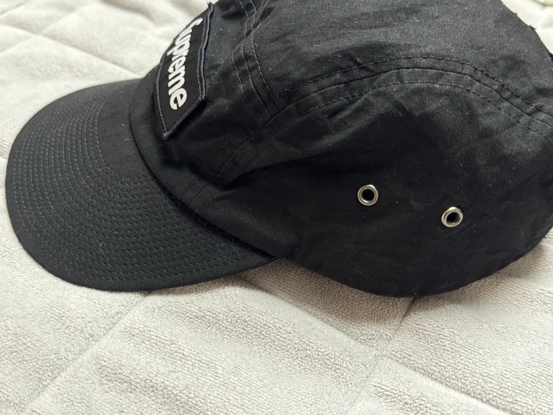 슈프림 워시드 치노 트윌 캠프캡 블랙 상품이미지4