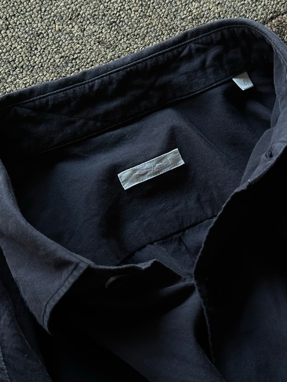 [2] comoli cotton shirts navy 상품이미지4