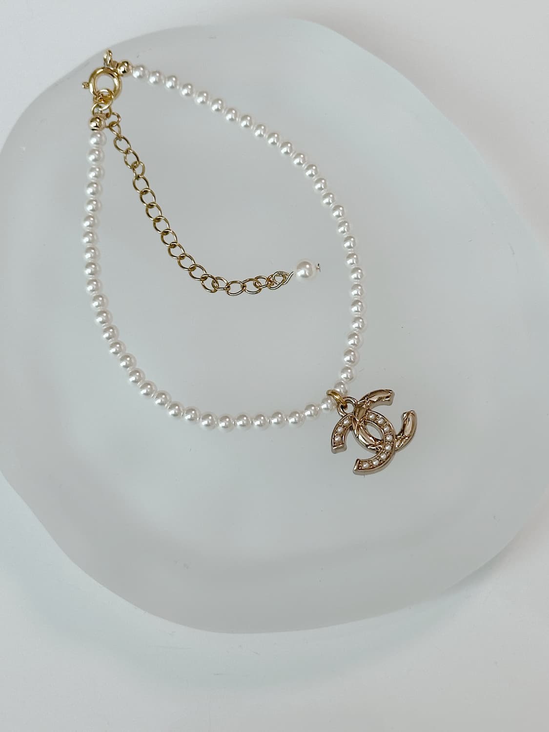 샤넬 빈티지 업사이클링 진주 팔찌 상품이미지2