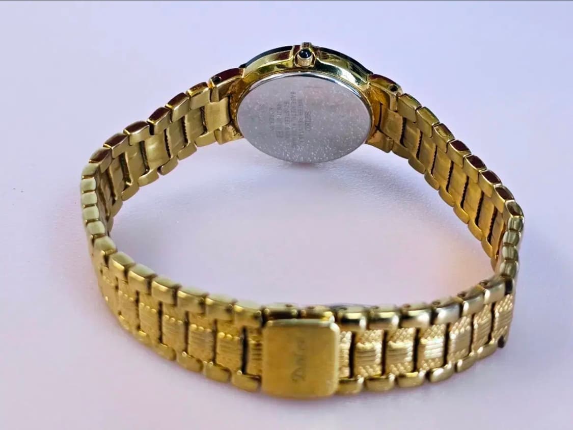 세이코 돌체(Seiko Dolce) 고급 금장 세라믹 드레스 워치 상품이미지7