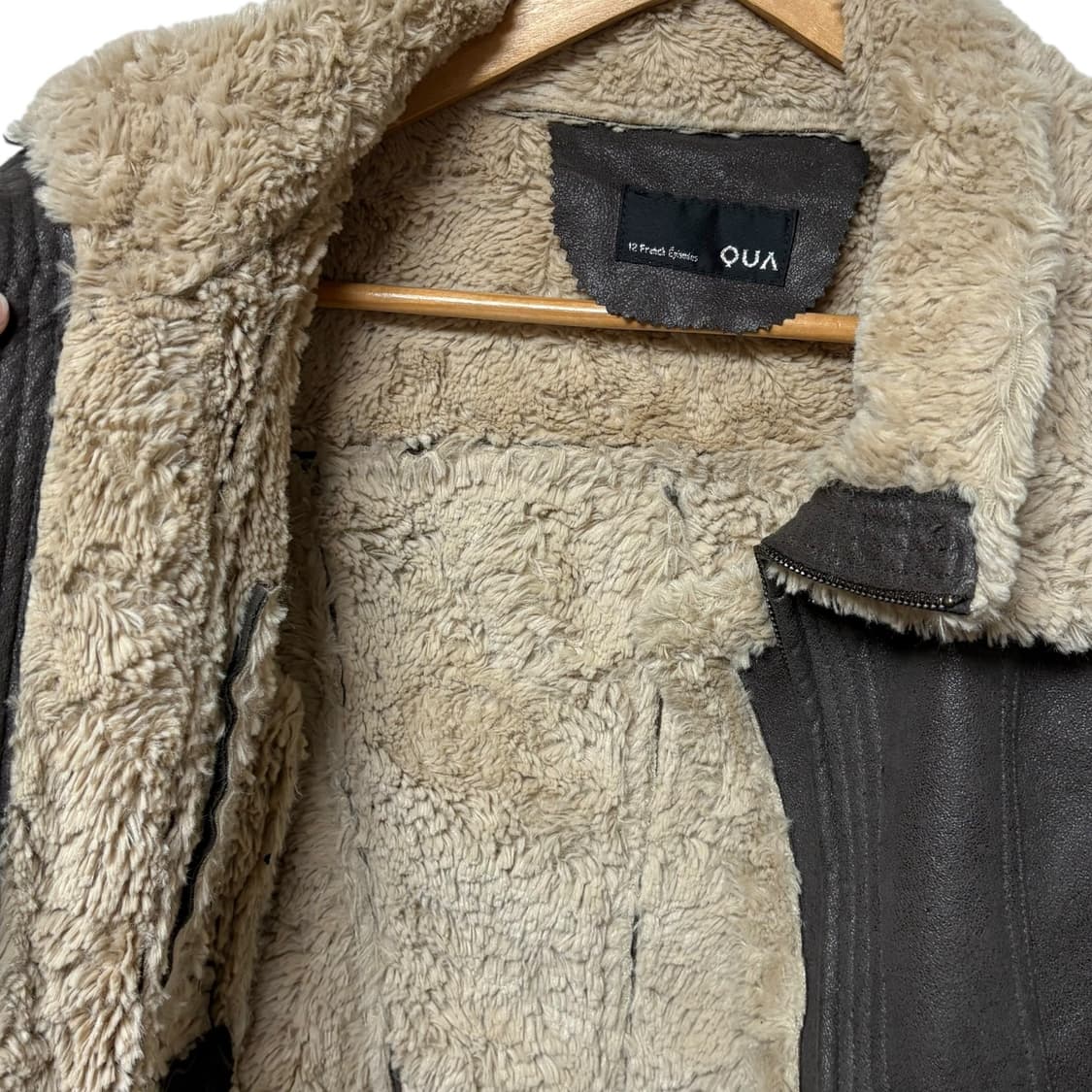 3733 브라운 퍼안감 무스탕 자켓 상품이미지4