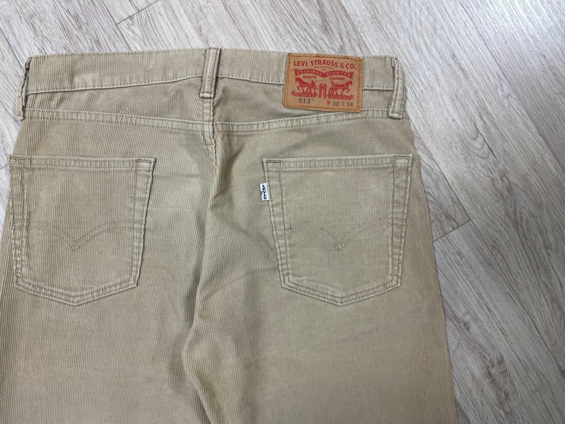 30) 리바이스 매장판 513 일자핏 베이지 코듀로이 팬츠 상품이미지7