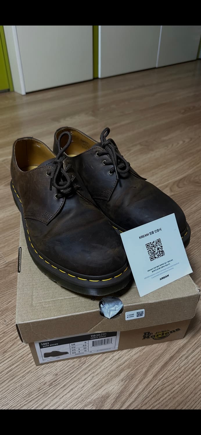 닥터마틴 1461 다크브라운 크레이지 호스 280mm 상품이미지1