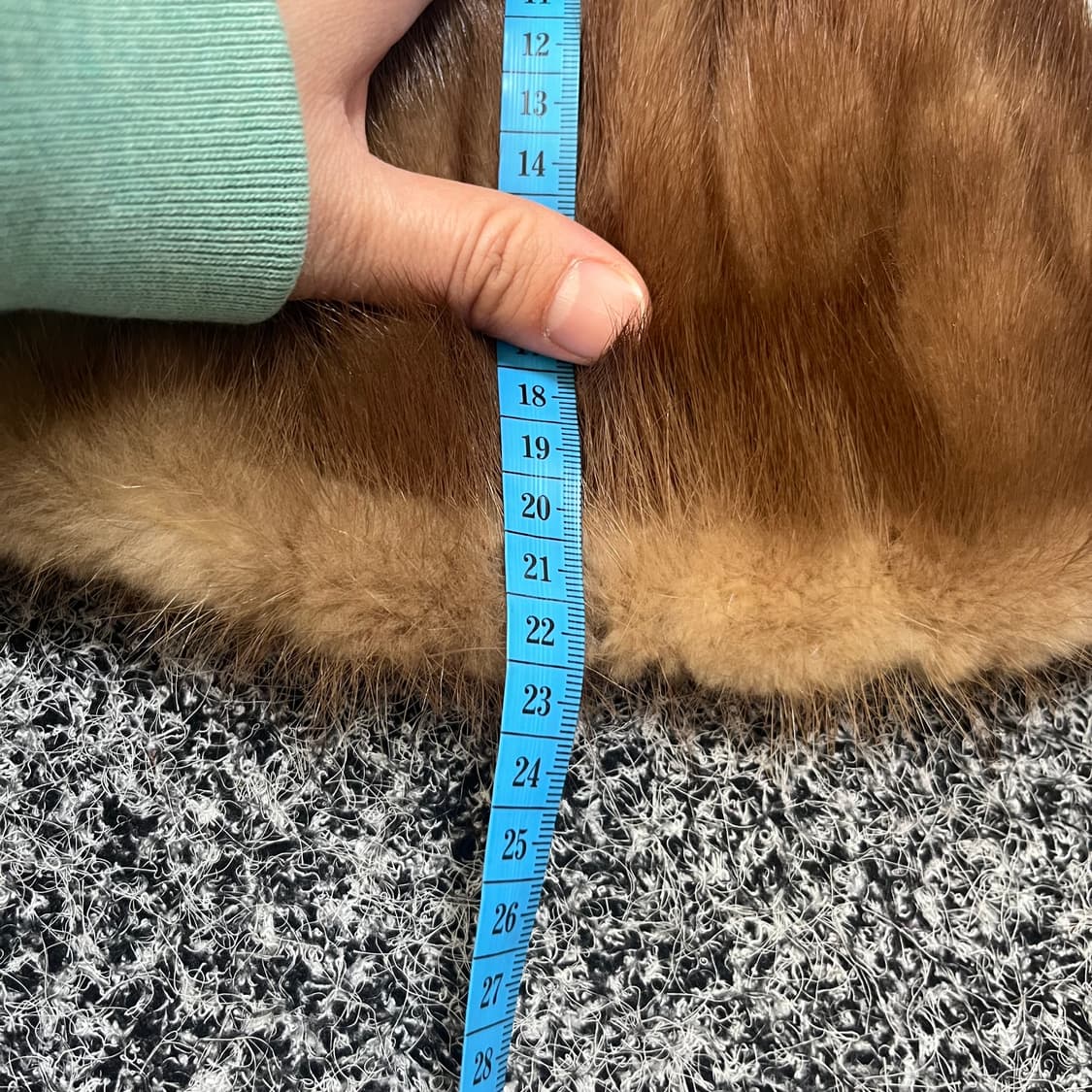 빈티지 밍크 털모자 브라운 상품이미지4