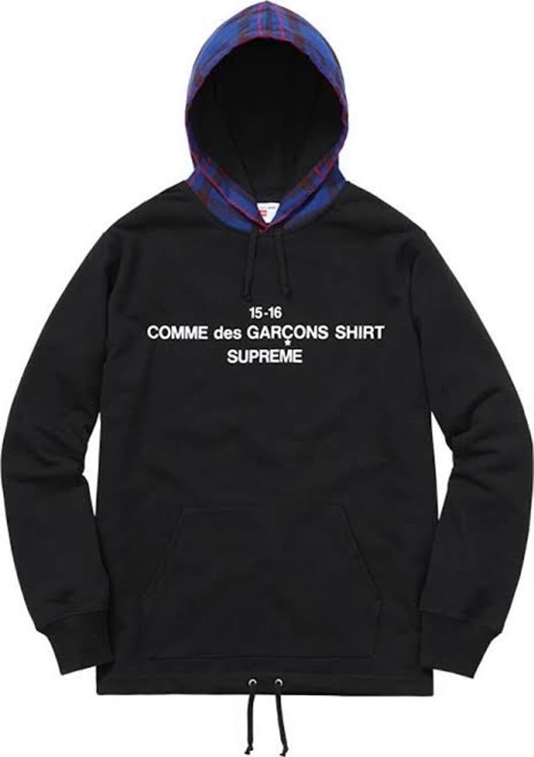 Supreme commedesgarcons plaid hoodie 상품이미지1