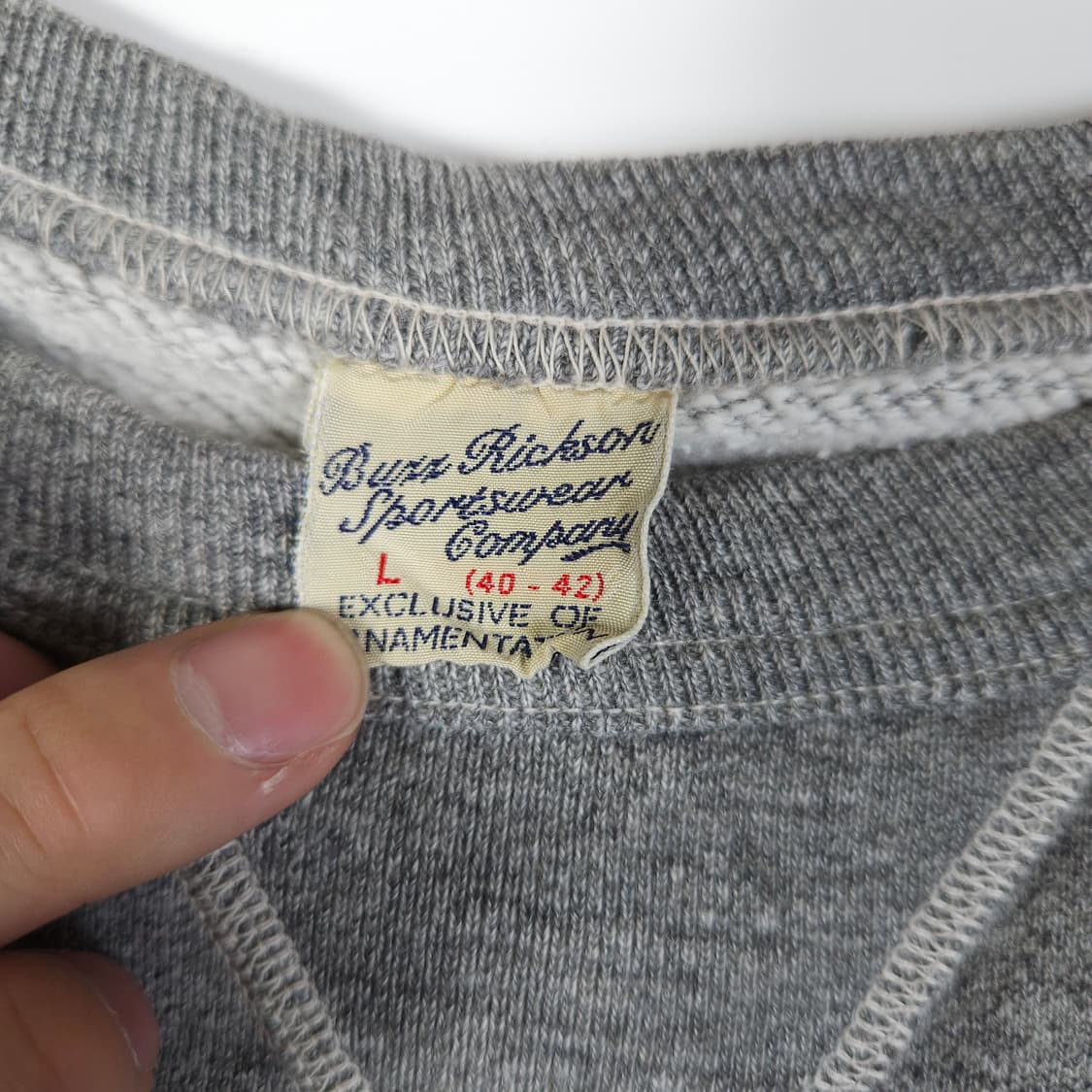 버즈릭슨 그레이 맨투맨  상품이미지3