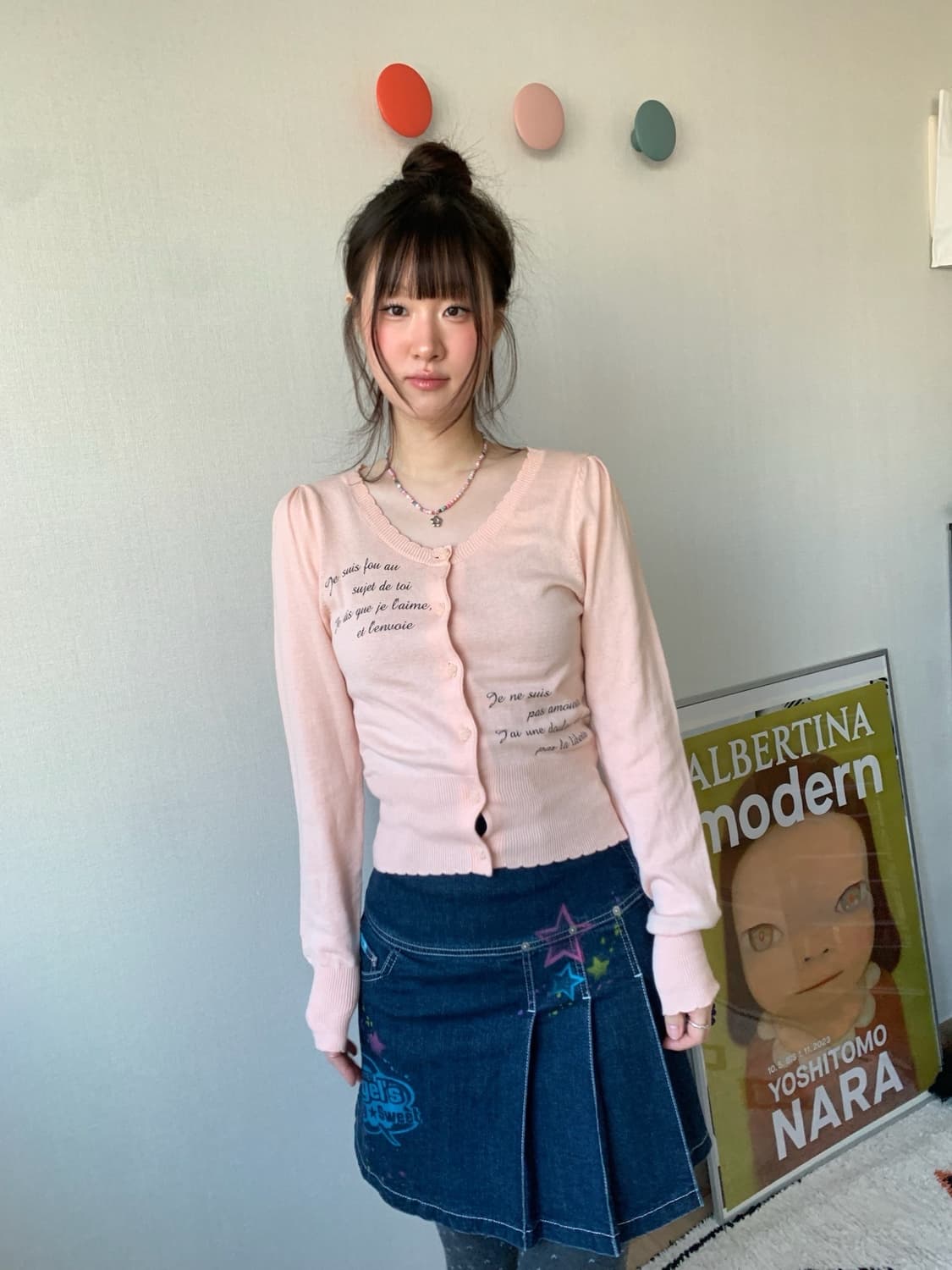 lace pinky cardigan 상품이미지1