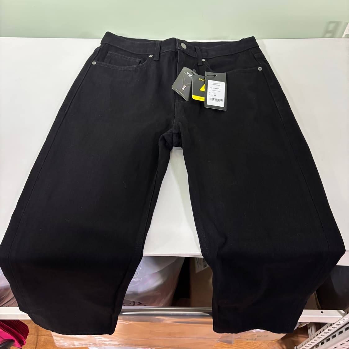 택달린새것 33 무신사스탠다드 무탠다드 스트레이트핏 블랙진 상품이미지2