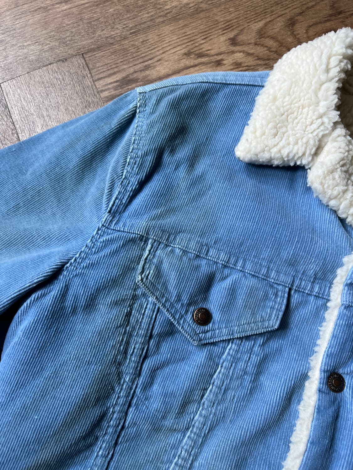 [M]70's 리바이스 USA  코듀로이 쉐르파 트러커 자켓 상품이미지3