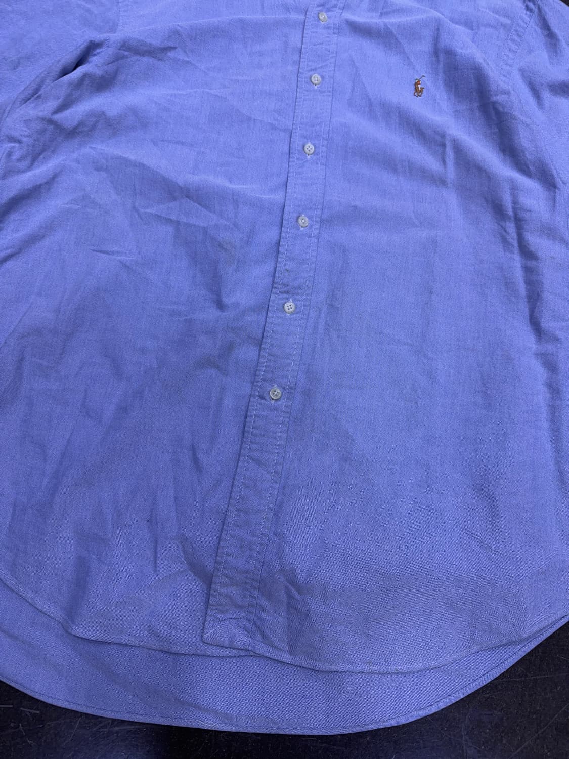 폴로 랄프로렌 컬러 포니 자수 클래식핏 옥스포드 반팔셔츠 XL 상품이미지6