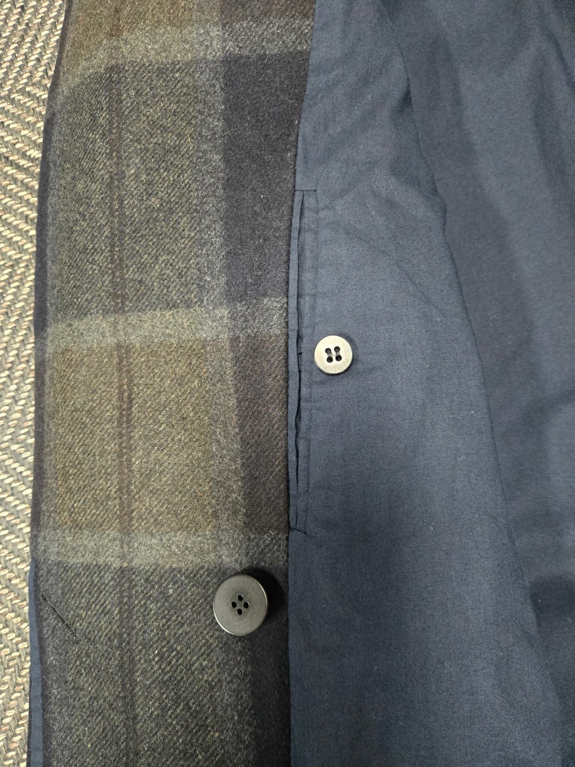 코스 COS 모75% 혼방 체크 코트 상품이미지4