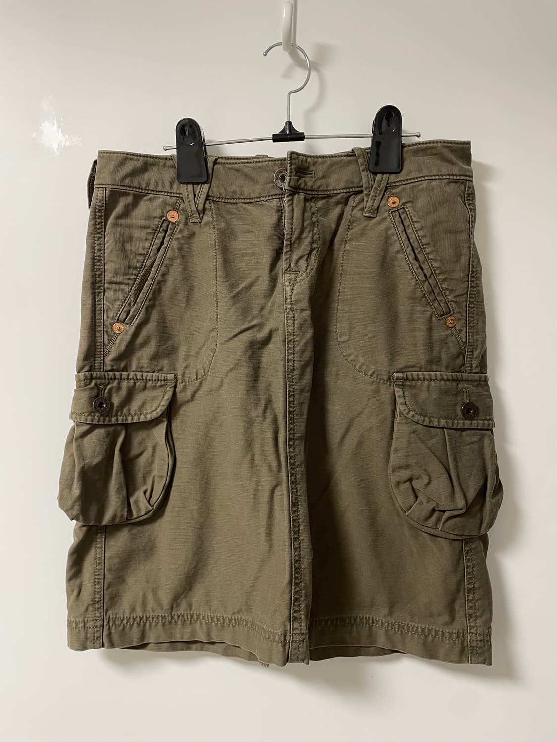 카키 카고 스커트 상품이미지1