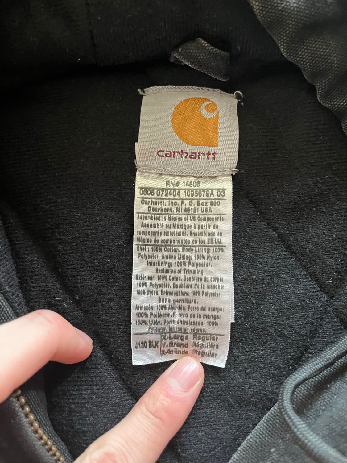 [XL] 칼하트 j130 샌드스톤 덕 액티브 자켓 상품이미지3