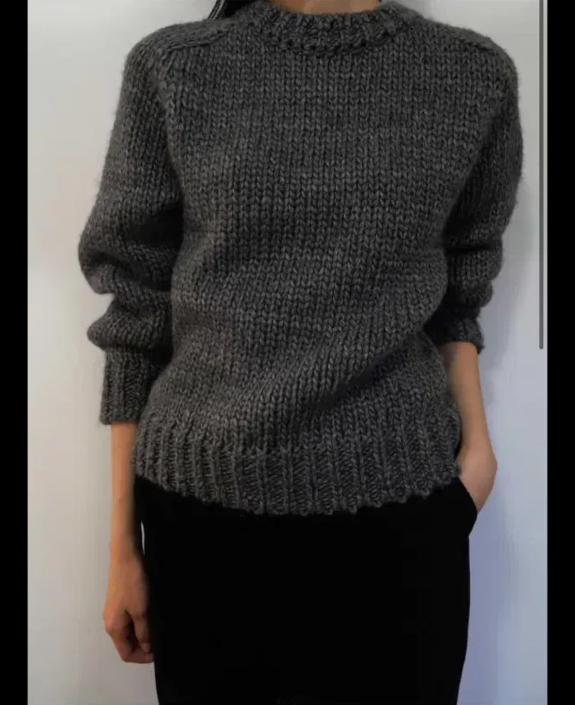 Lfm 핸드메이드 크루넥 스웨터 렉스핑거마르쉐 상품이미지2