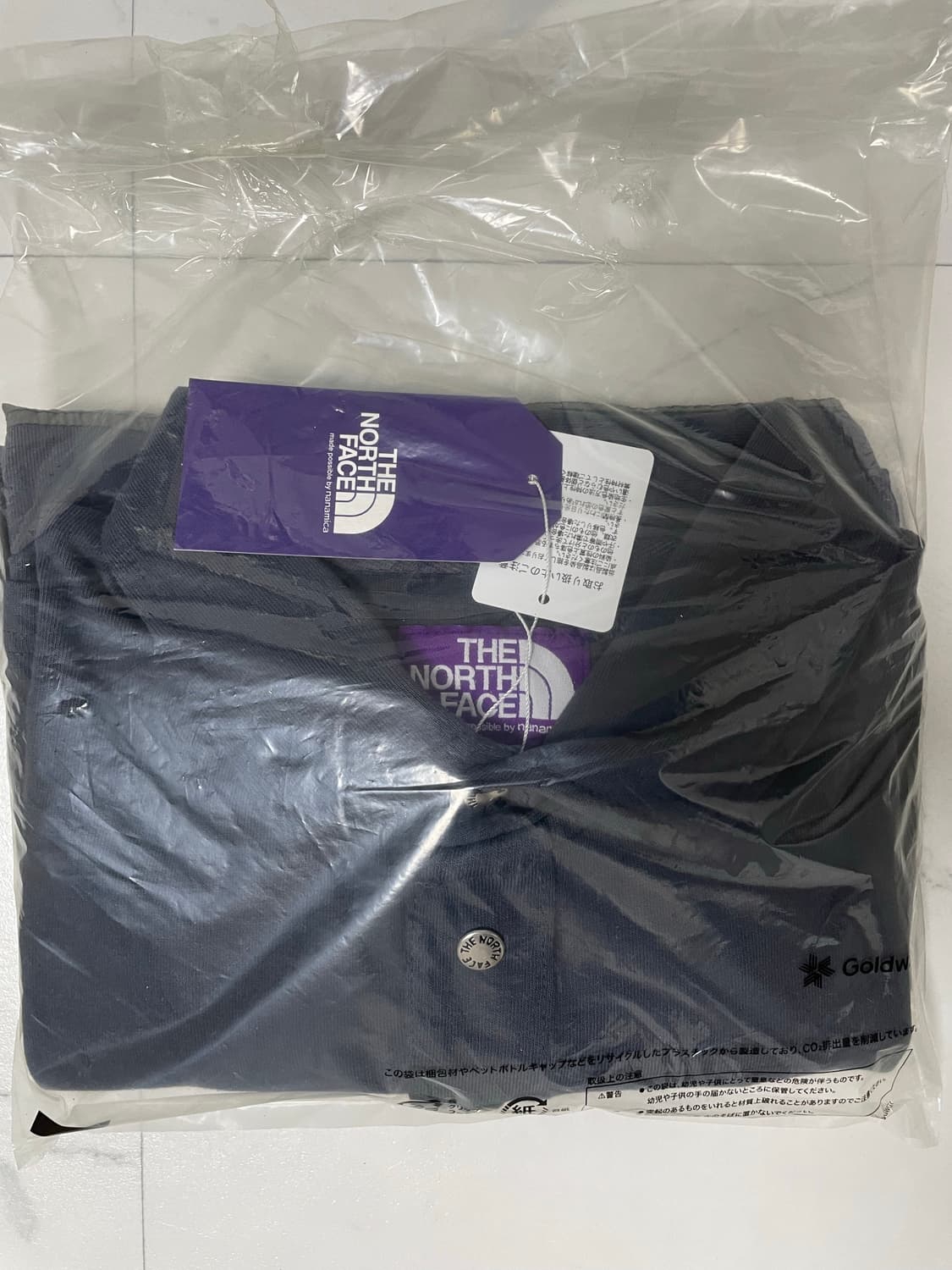 노스페이스 퍼플 라벨 가먼트 다이드 필드 럭비 셔츠 - 차콜 상품이미지3