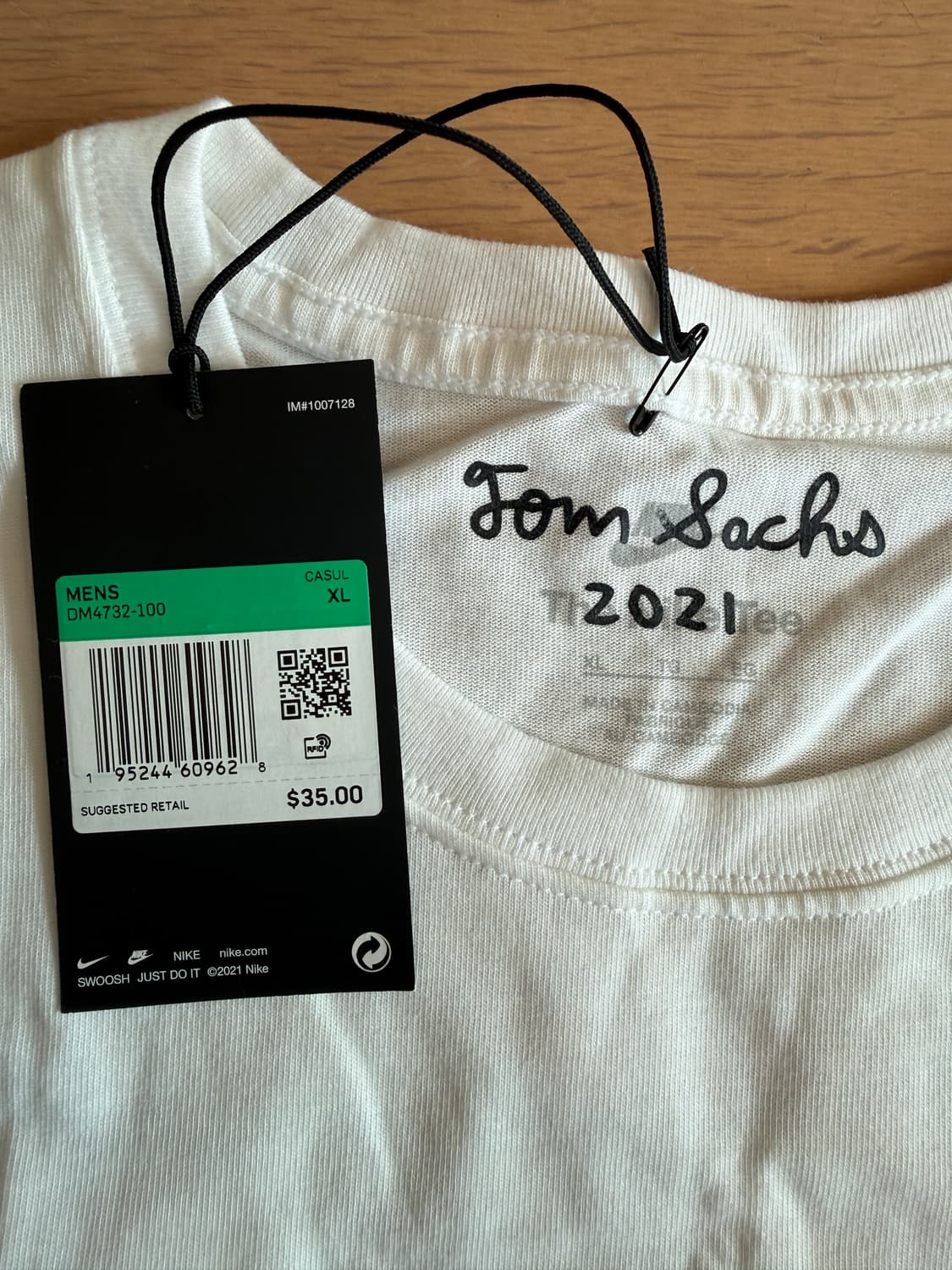 [XL] 나이키 x 톰삭스 나이키크래프트 스튜디오 반팔 티셔츠 흰색 상품이미지2