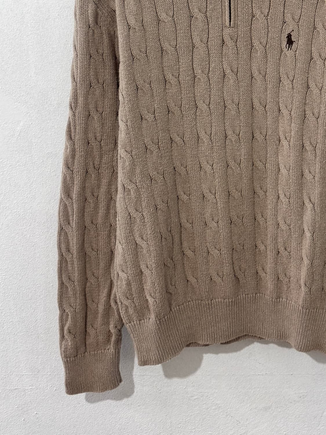 매장판 폴로 케이블 반집업 상품이미지3