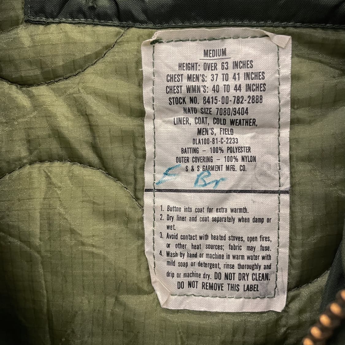 70s M65 필드 자켓 U.S ARMY 오리지널 밀리터리 야상 상품이미지10