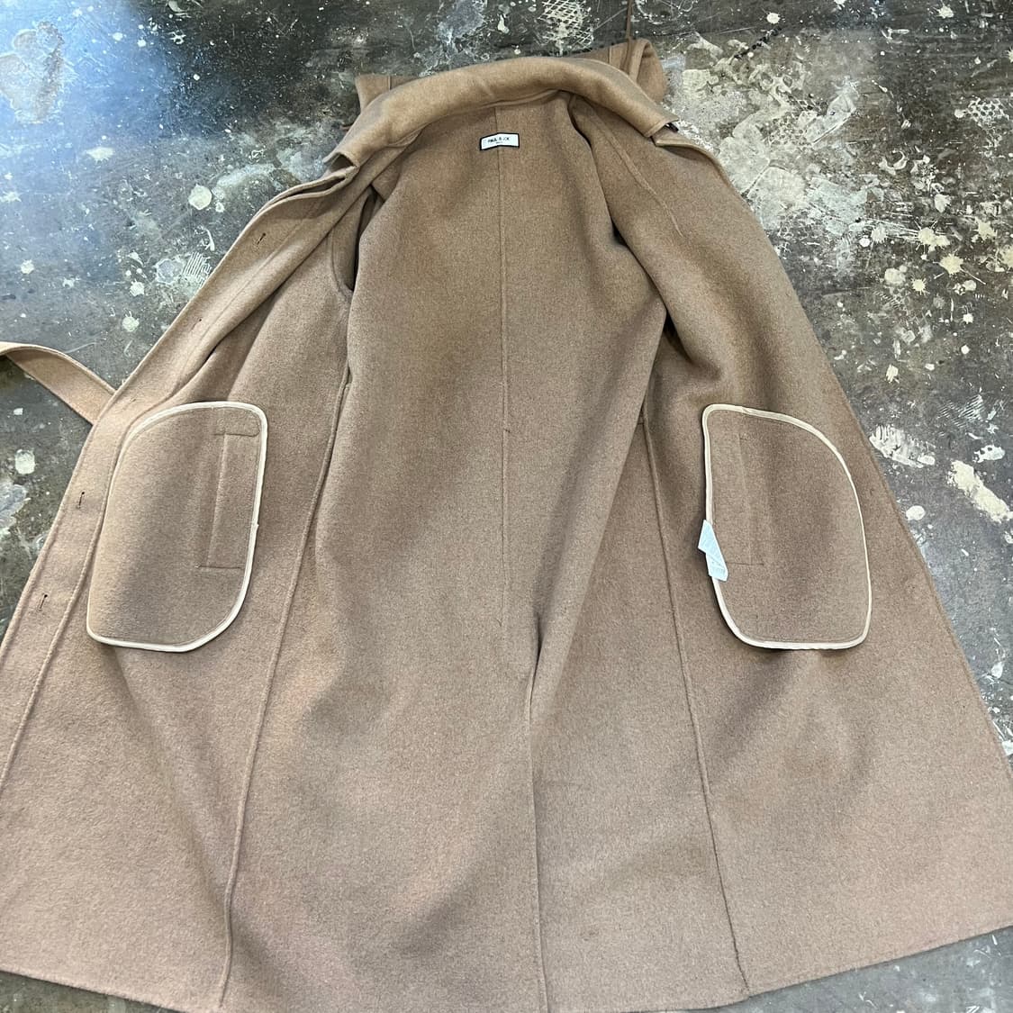 66) 폴앤조 핸드메이드 캐시미어 울 혼방 코트 롱코트 상품이미지4