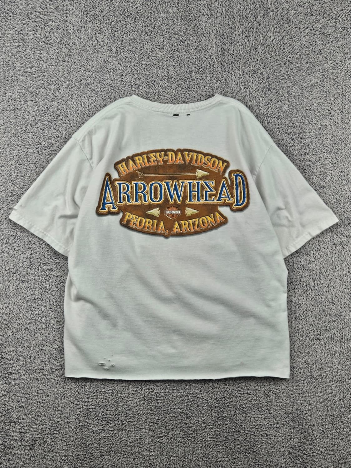 2005 할리데이비슨 빈티지 반팔 티셔츠 (S추정) / 11793 상품이미지3
