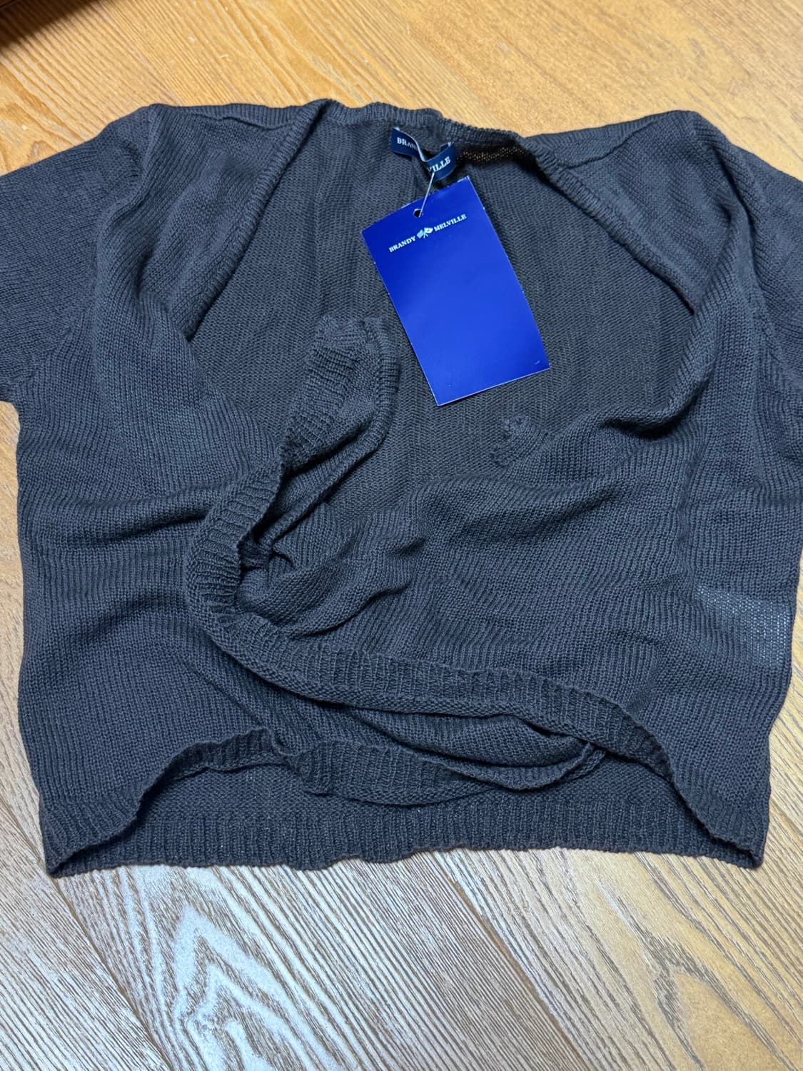 브랜디멜빌 브라운 반팔 가디건 (택ㅇ) 상품이미지1