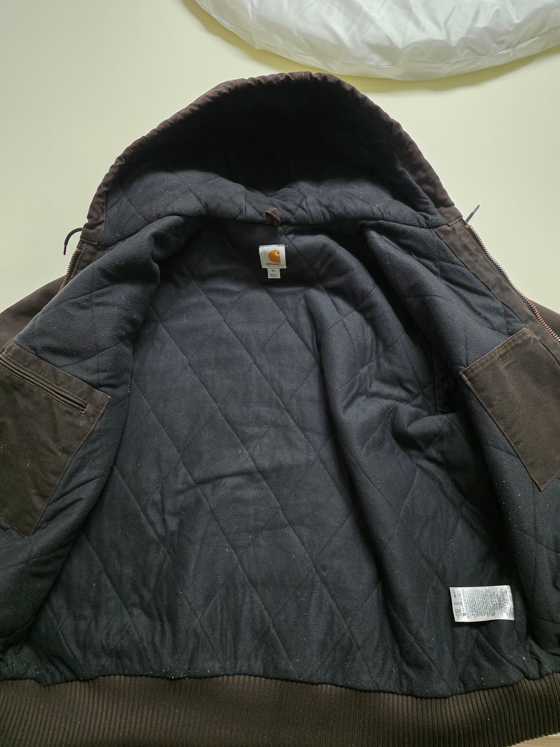 [XL] OG 칼하트 J130 액티브 자켓 칼하트 다크브라운 상품이미지2