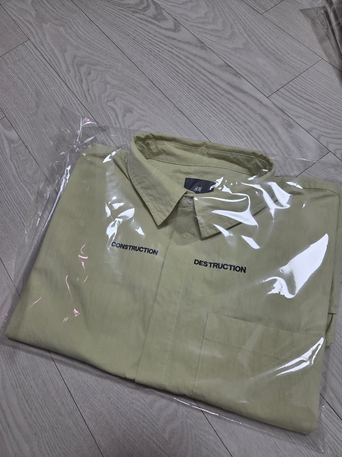 (L)H&M 레귤러핏 셔츠 상품이미지5