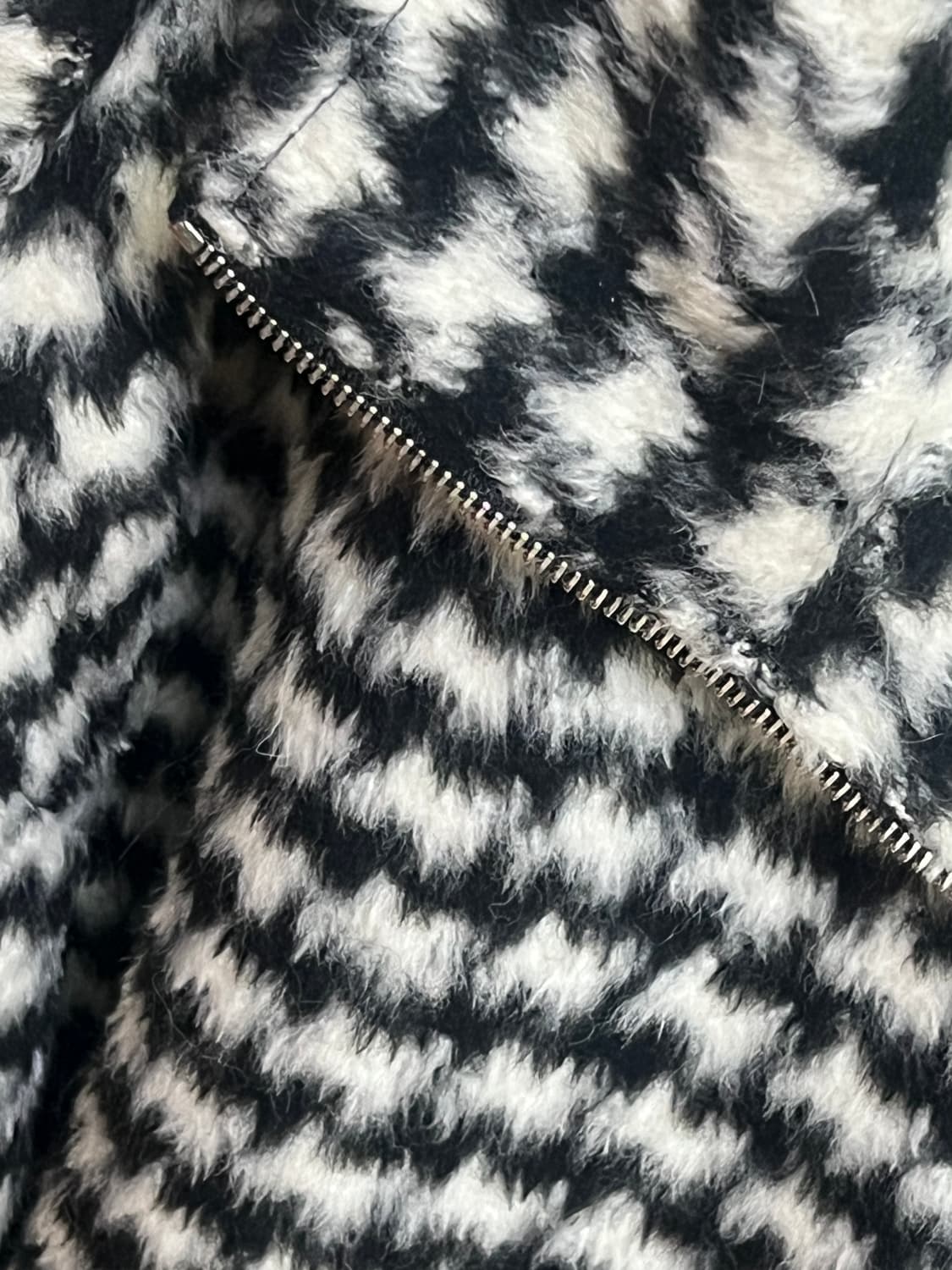 (1회착.다수연예인들 착용) 하운드 투스 퍼 자켓집업 상품이미지2