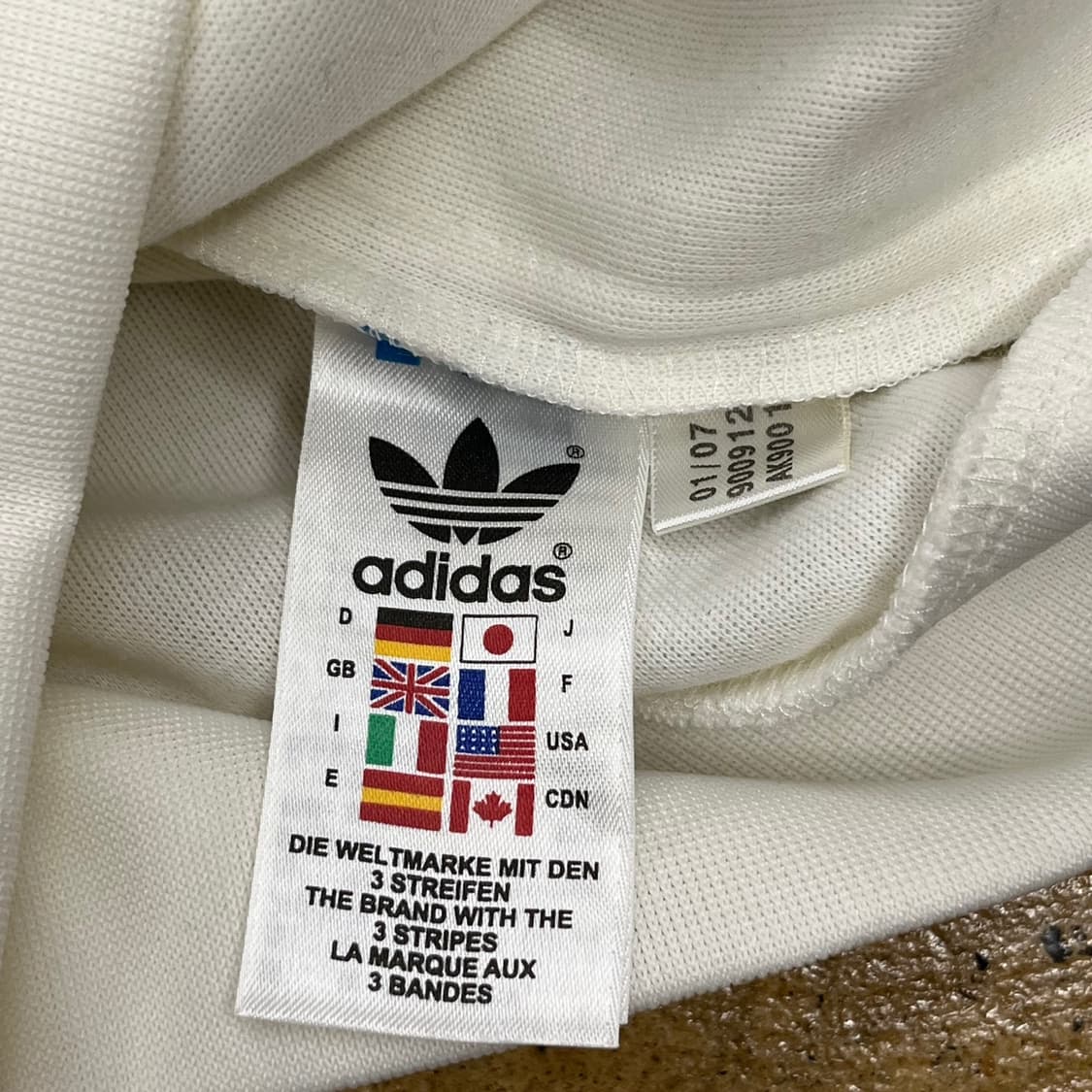 아디다스 이비자 화이트 져지 트랙탑 90 상품이미지6