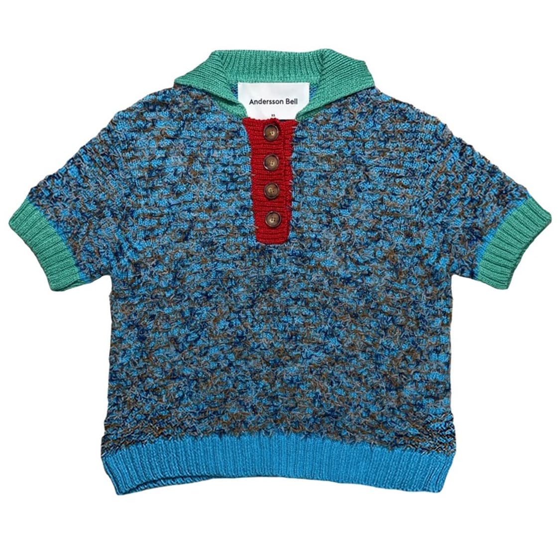 앤더슨벨 요세미티 폴로 니트 탑 블루 XS 상품이미지1