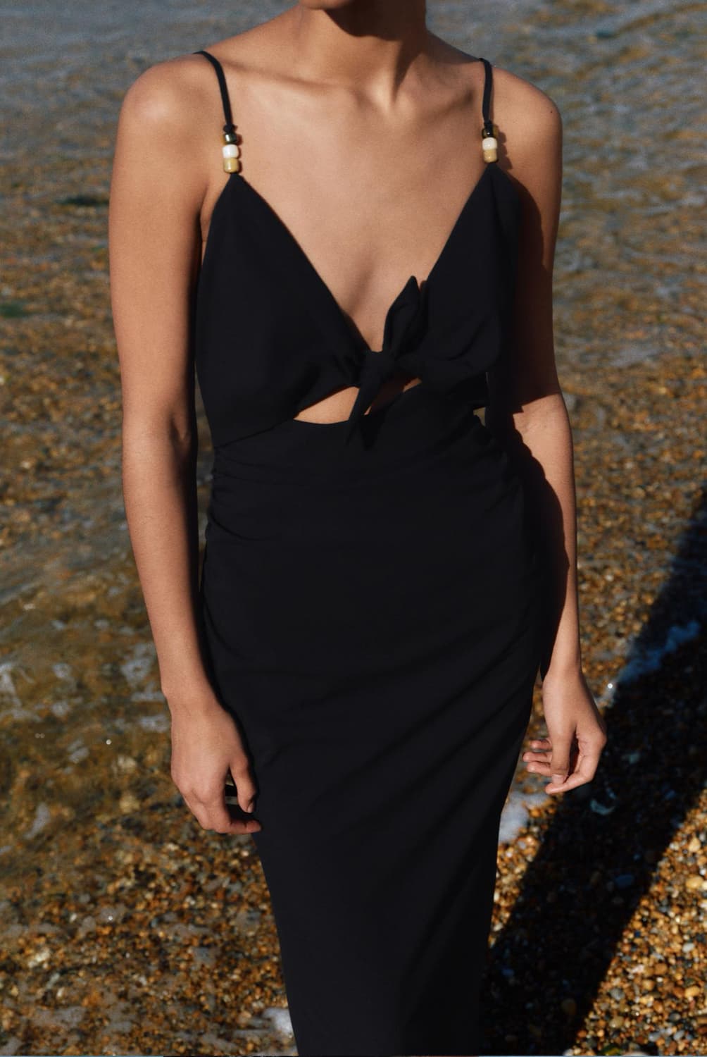 ZARA 자라 컷아웃 롱 원피스 상품이미지1