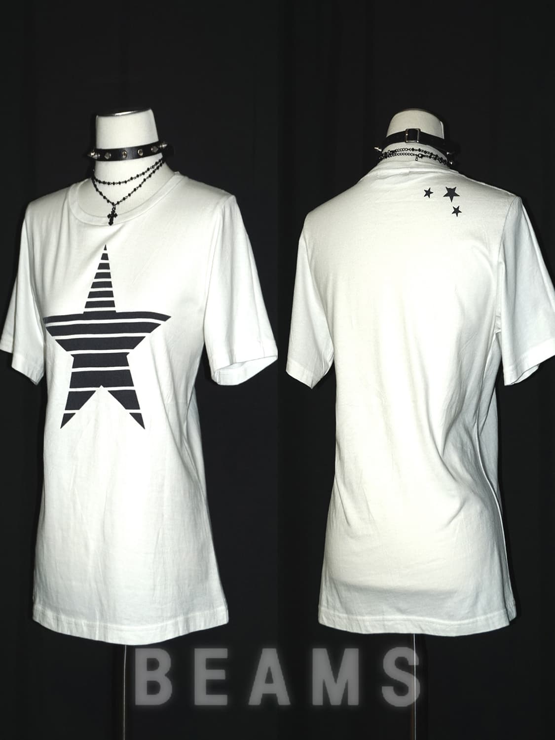 (beams) star patch t  상품이미지1